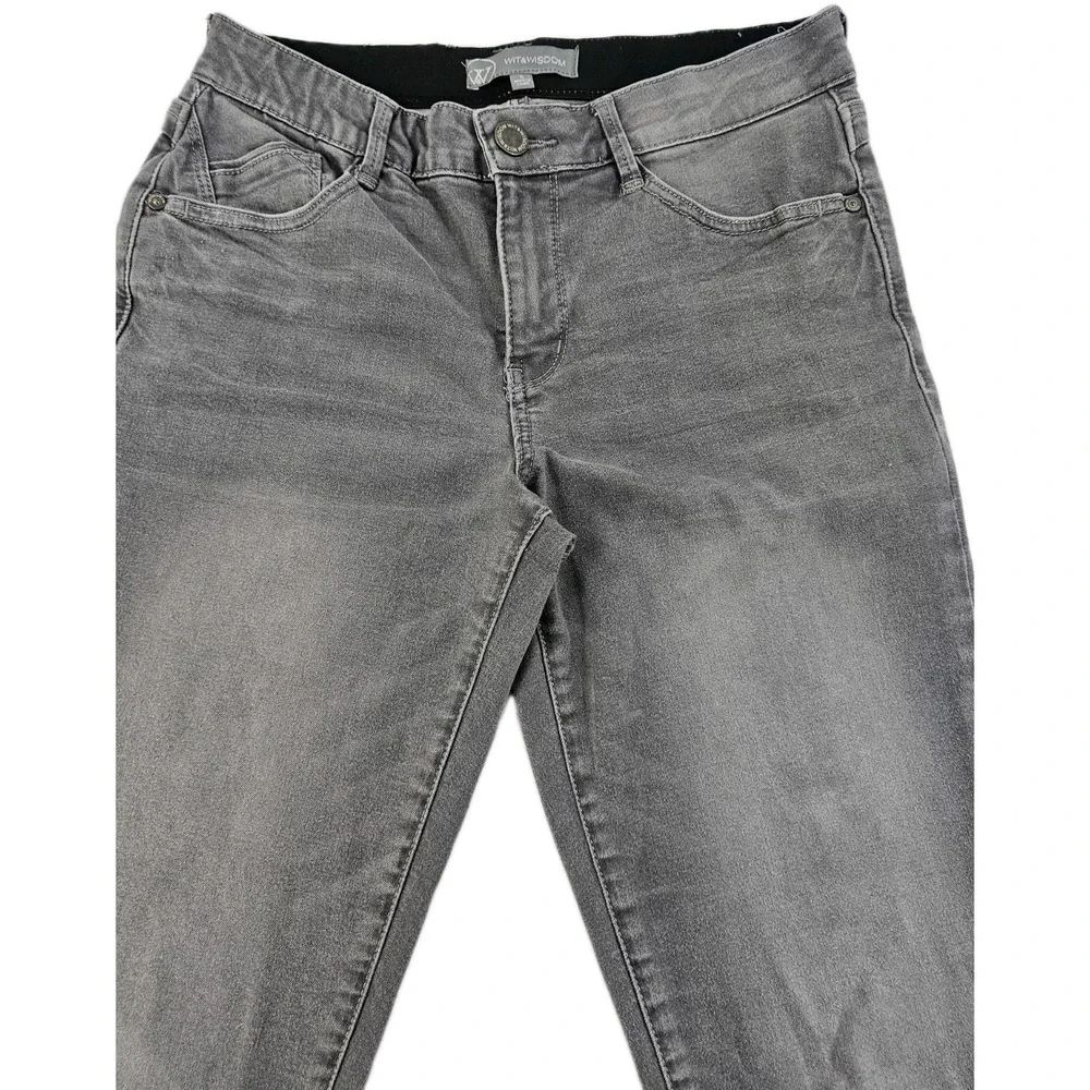 Wit and Wisdom Jeans Womens 6 Tapered Skinny Fit Elastic Waist Stretch Casual